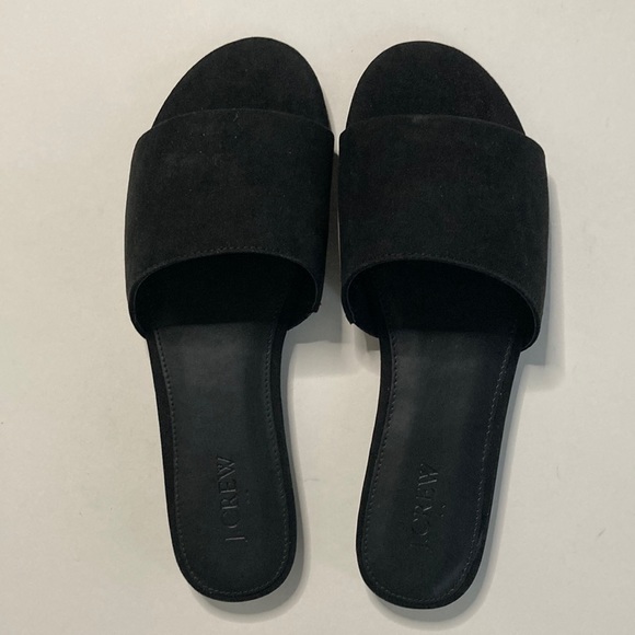 J. Crew Shoes - J. Crew Microsuede Single Strap Slide Sandals